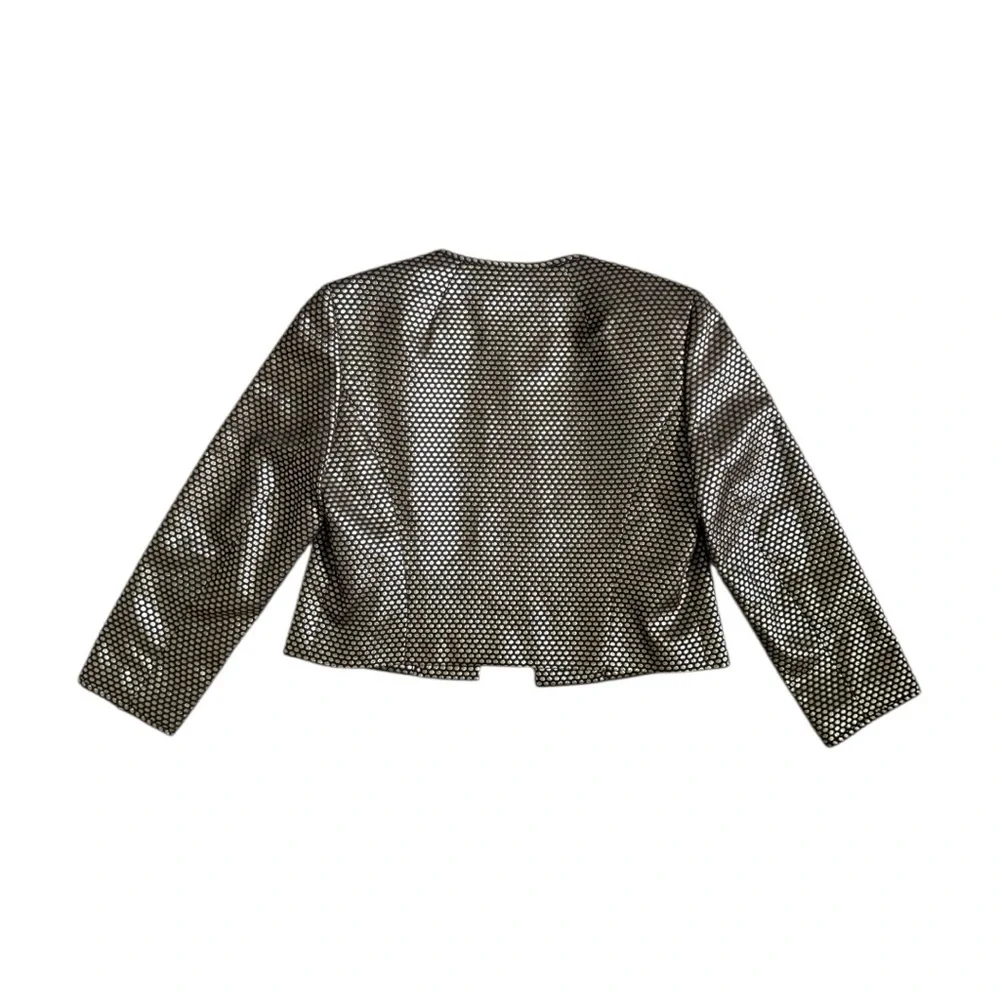 NWT Nine West Metallic Dot Blazer Jacket Size 6 - Picture 4 of 6